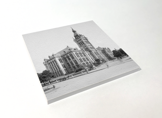 Buffalo Old City Hall Square Coaster Designed and Handcrafted in Buffalo NY