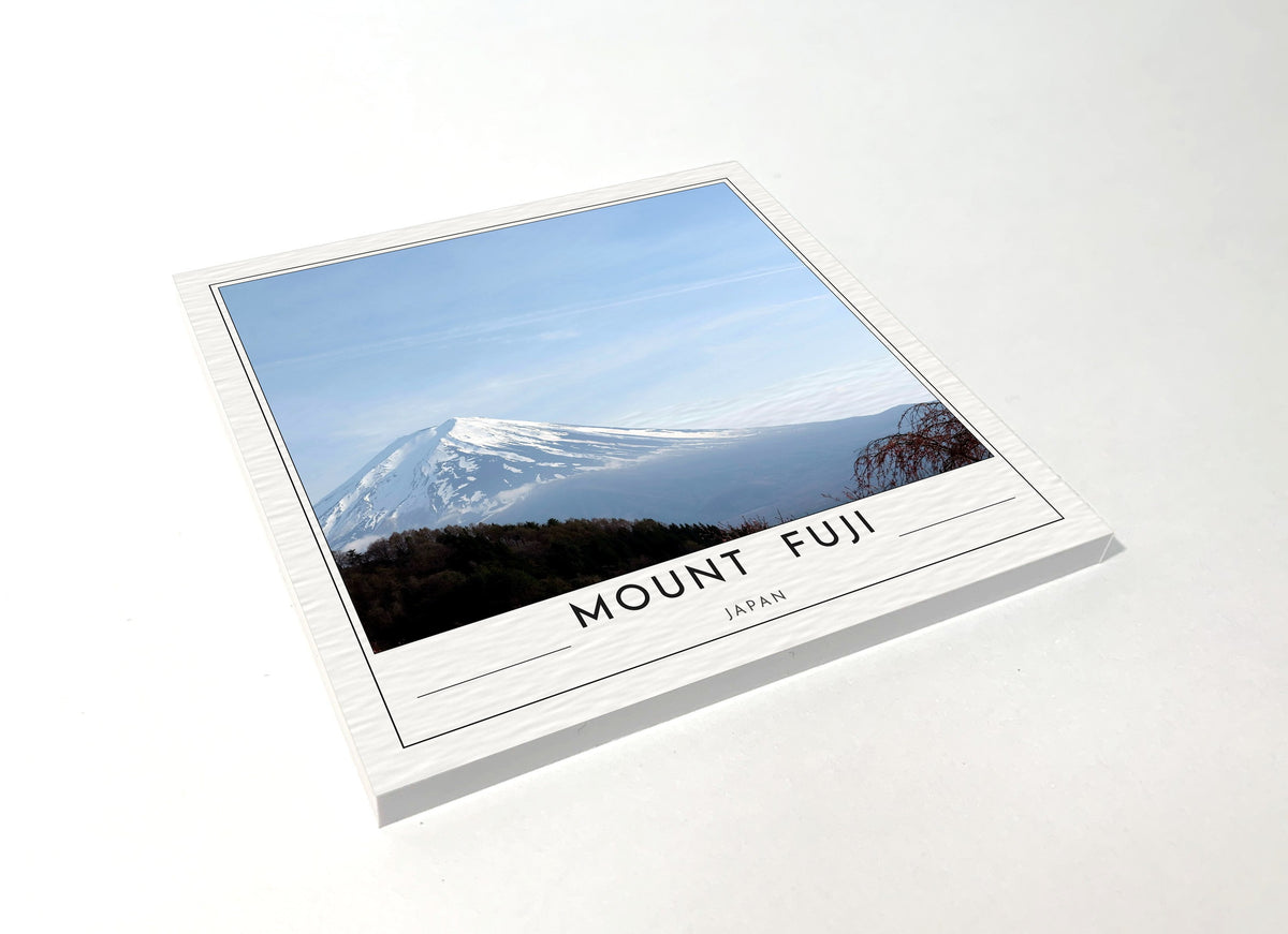 mount fuji poster coaster color