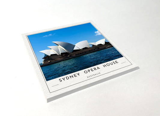 sydney opera house poster coaster color