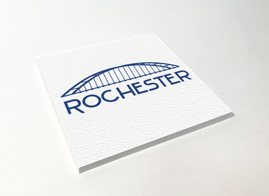 Rochester Blue Bridge ABS Plastic Coaster 4 Pack Designed and Handcrafted in Buffalo NY