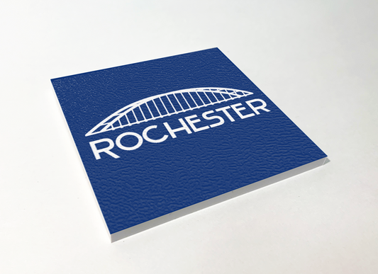 Rochester White Bridge ABS Plastic Coaster 4 Pack Designed and Handcrafted in Buffalo NY
