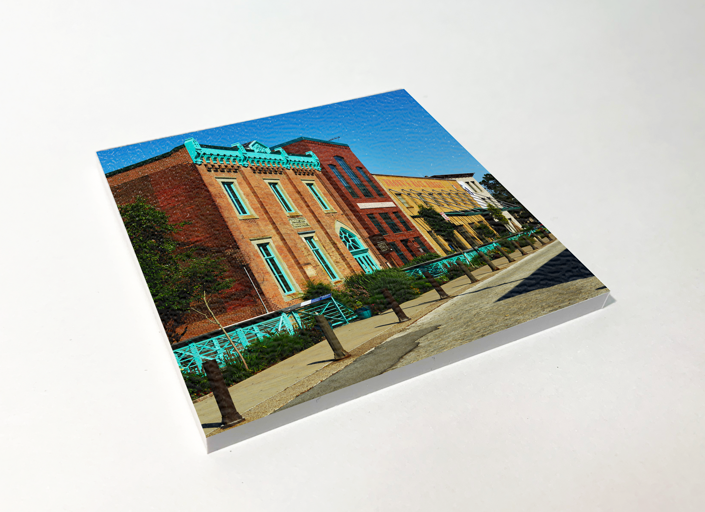High Falls Rochester City Block ABS Plastic Coaster 4 Pack Designed and Handcrafted in Buffalo NY
