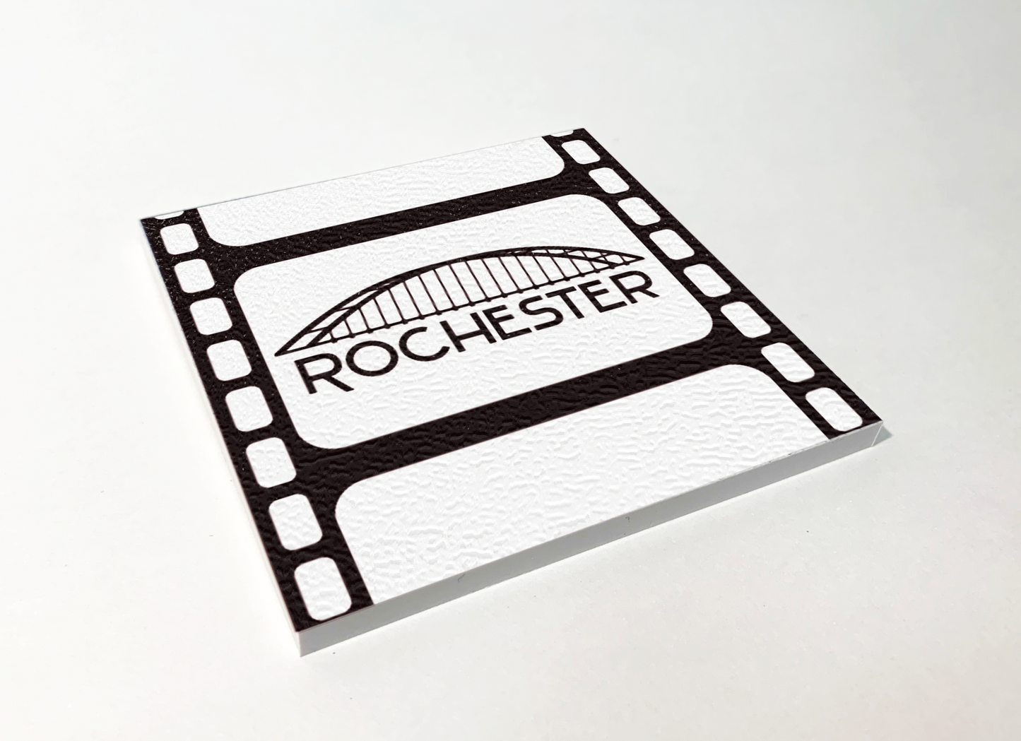Rochester Bridge Filmstrip ABS Plastic Coaster 4 Pack Designed and Handcrafted in Buffalo NY