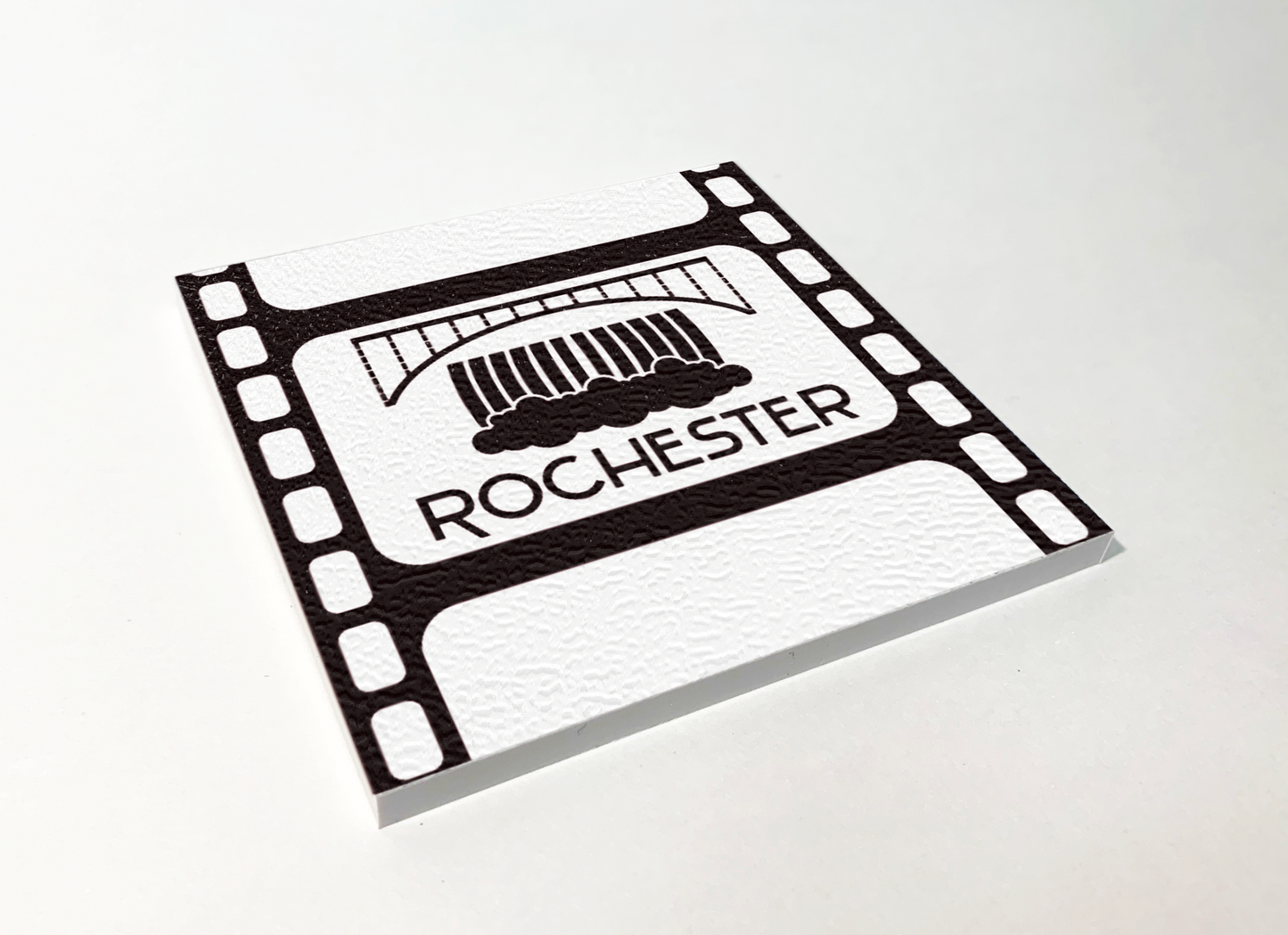 Rochester Lower Falls Filmstrip ABS Plastic Coaster 4 Pack Designed and Handcrafted in Buffalo NY
