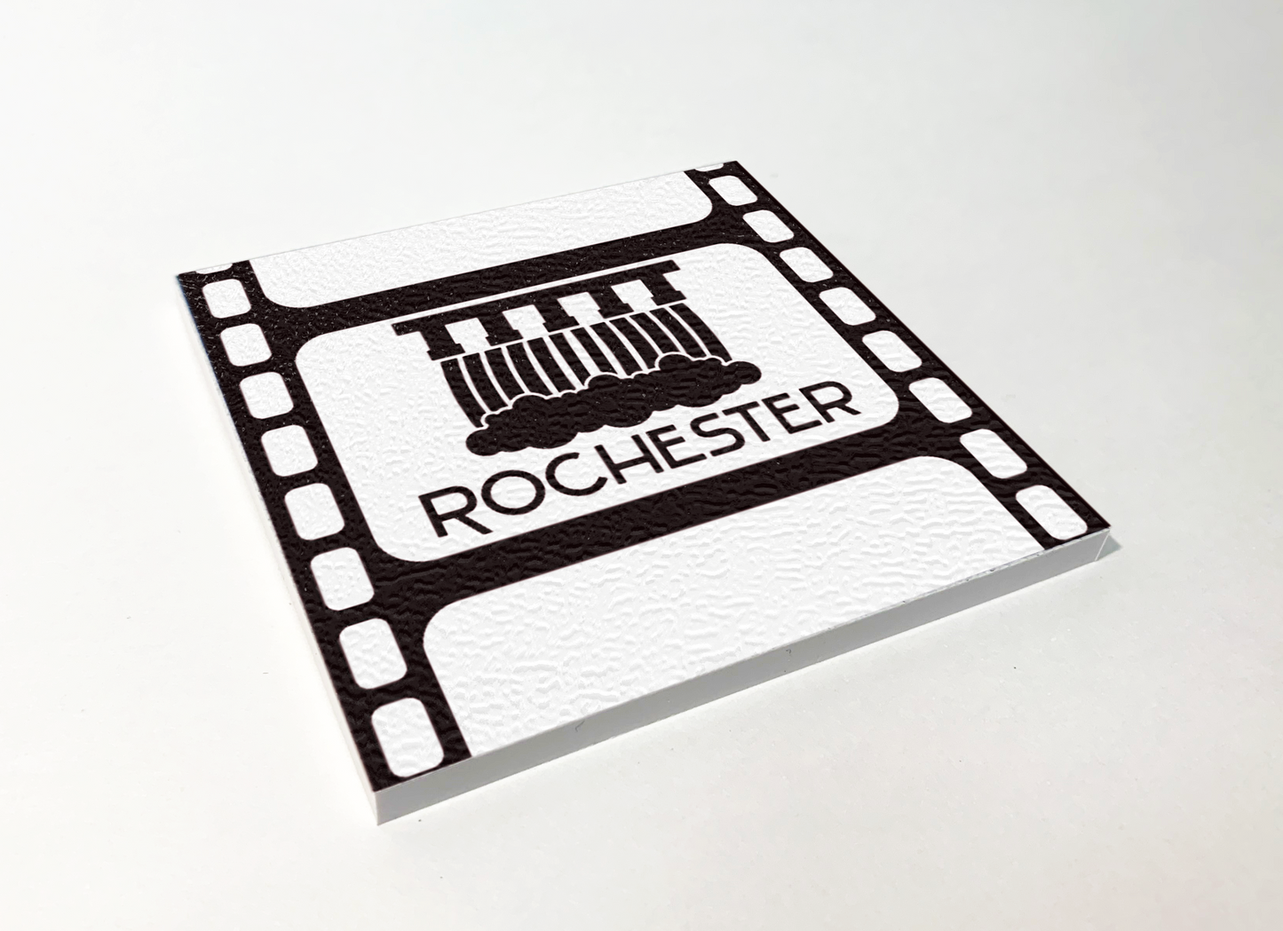 Rochester Upper Falls Filmstrip ABS Plastic Coaster 4 Pack Designed and Handcrafted in Buffalo NY